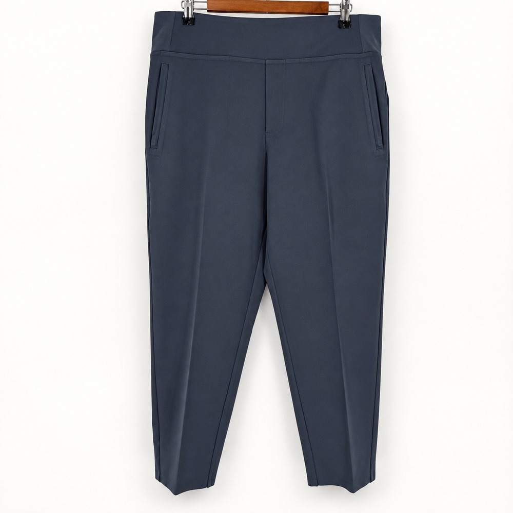 Athleta Endless High Rise Pant 14P Blue Travel Work City Comfort Stretch Sporty
